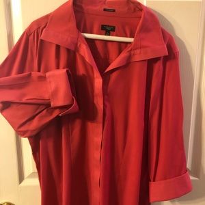 3/4 length sleeve cuffed blouse